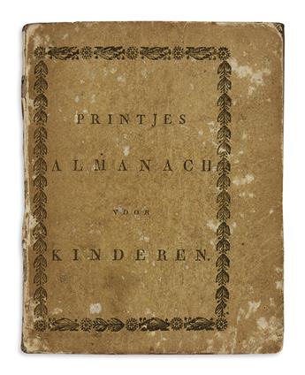 (CHILDRENS LITERATURE.) ALMANAC. Prentjes Almanak Voor Kinderen; Voor het Jaar 1826.